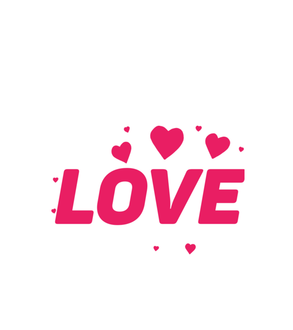 Love minta fekete pólón