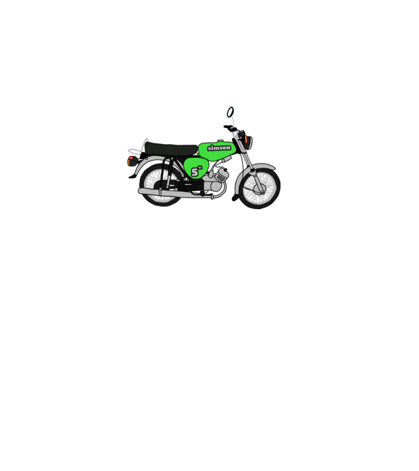 Simson minta fehér pólón