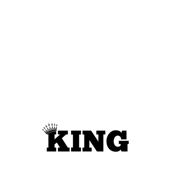 King minta fehér pólón