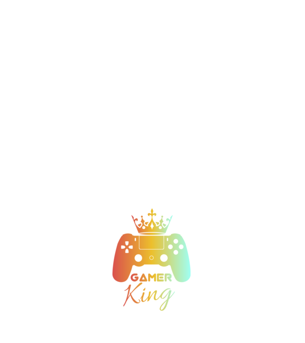 Gamer king minta sötétkék pólón