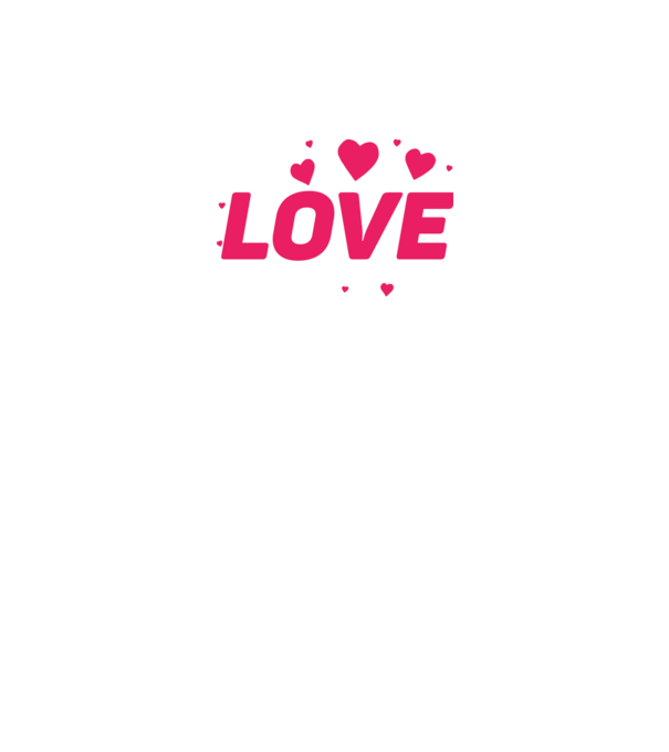 Love minta fekete pólón
