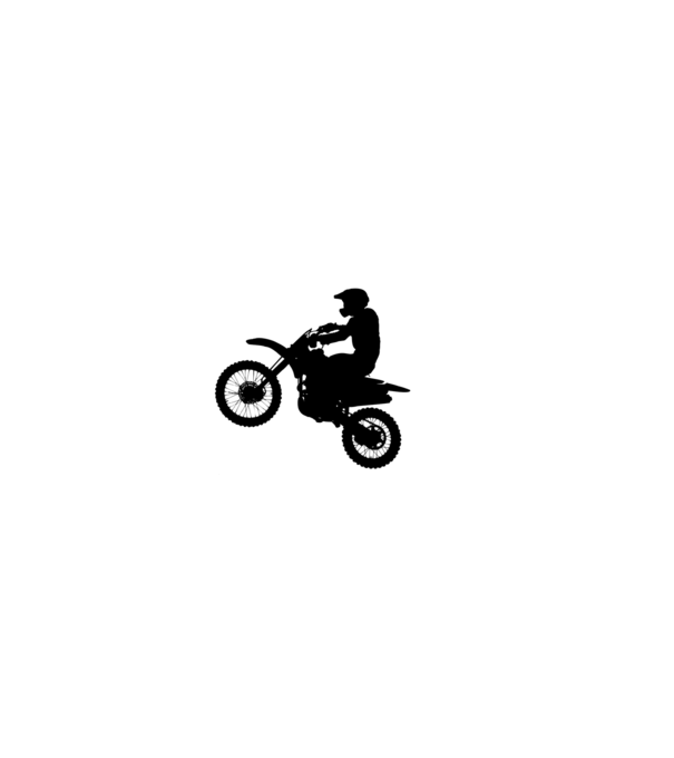 Motocross minta fehér pólón