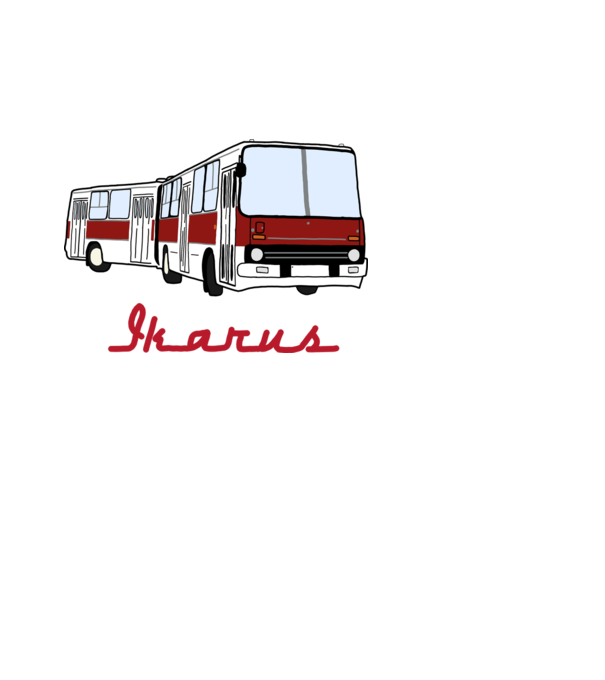 Ikarus  minta fehér pólón