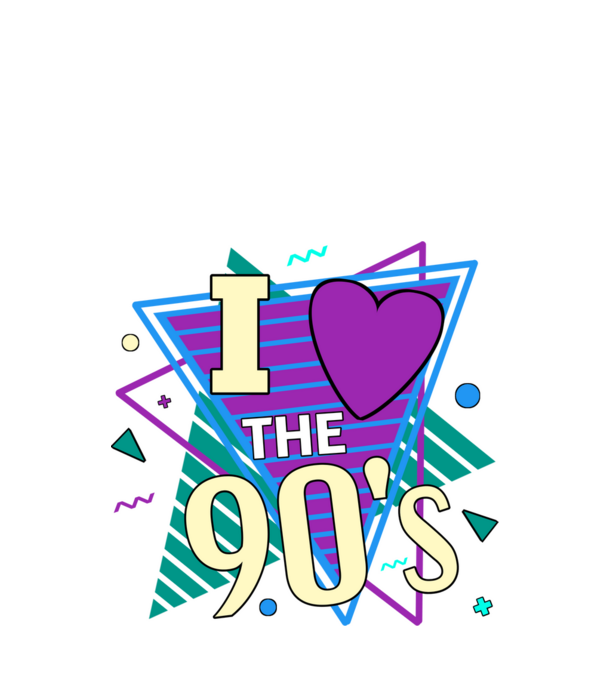 90s disco minta fehér pólón