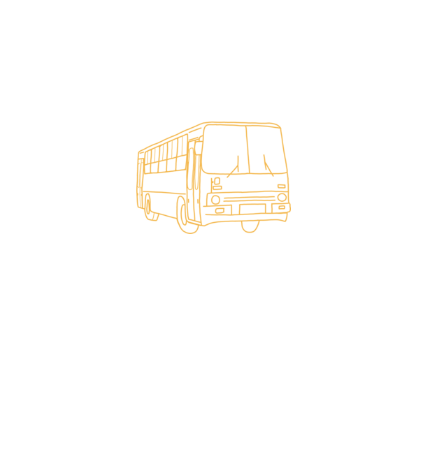 Ikarus busz minta fekete pólón
