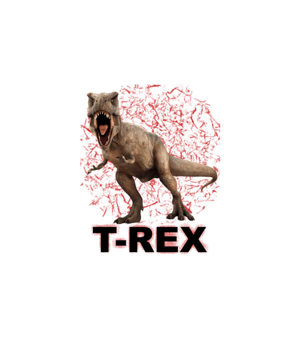 T-REX minta fehér pólón