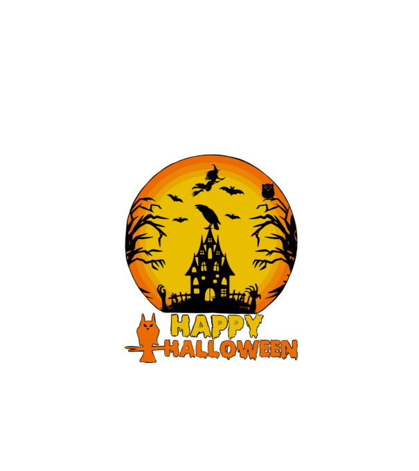 halloween minta fekete pólón