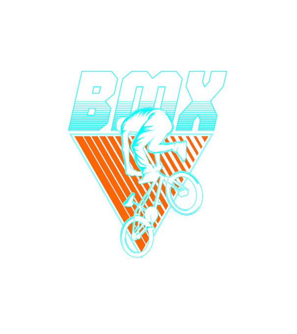 Bmx minta fehér pólón