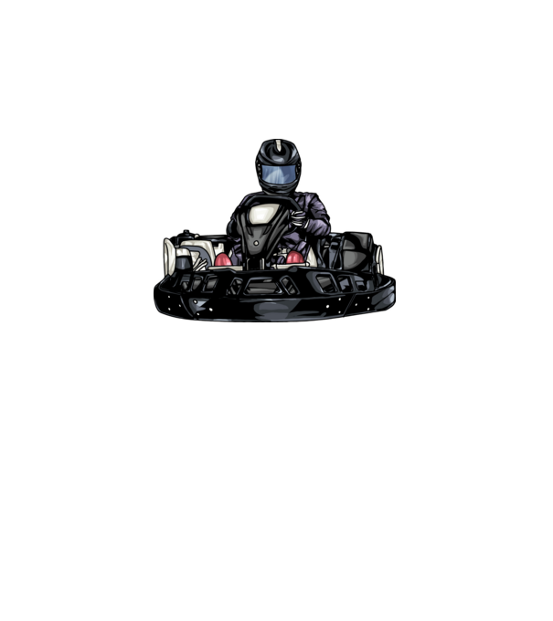 Gokart  minta világos rózsaszín pólón