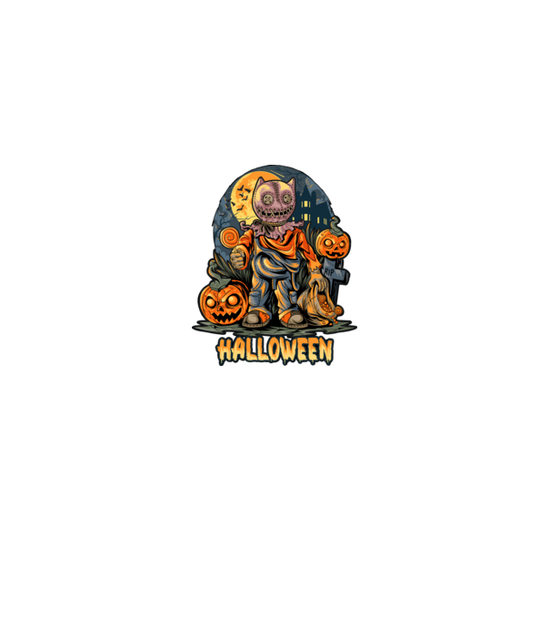 halloween minta fekete pólón