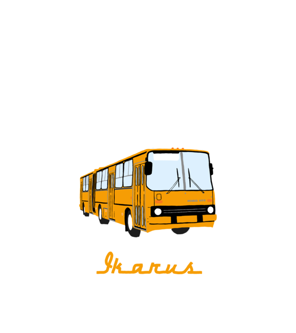 Ikarus minta fehér pólón