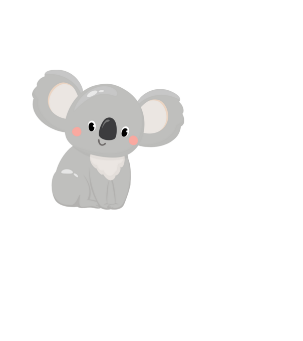Koala maci minta fehér pólón