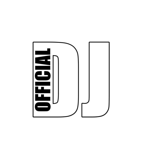 OFFICIAL DJ minta fehér pólón