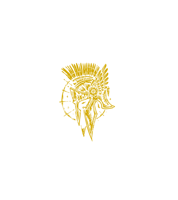 spartan minta fekete pólón