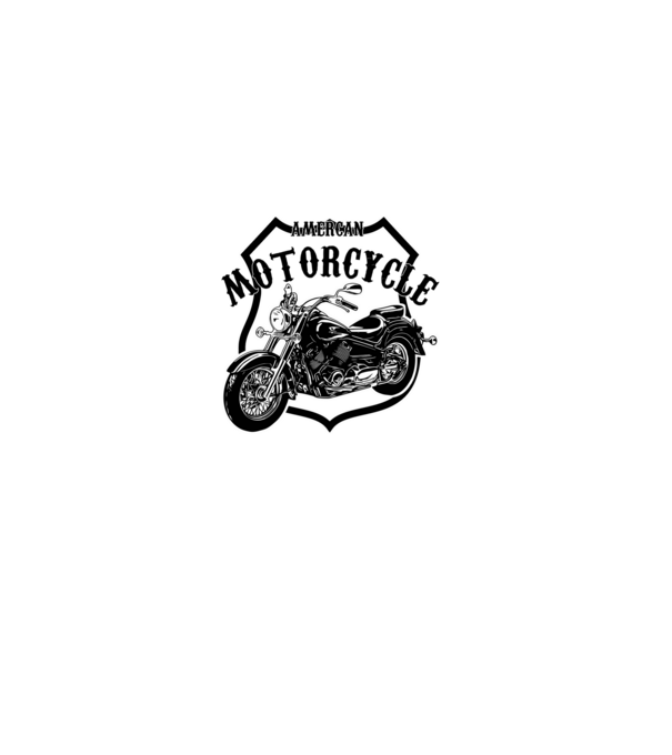 american motorcycle minta fekete pólón