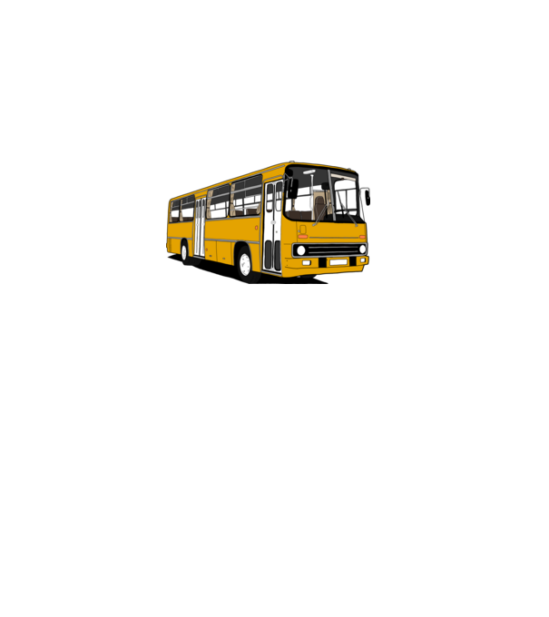 Busz minta piros pólón