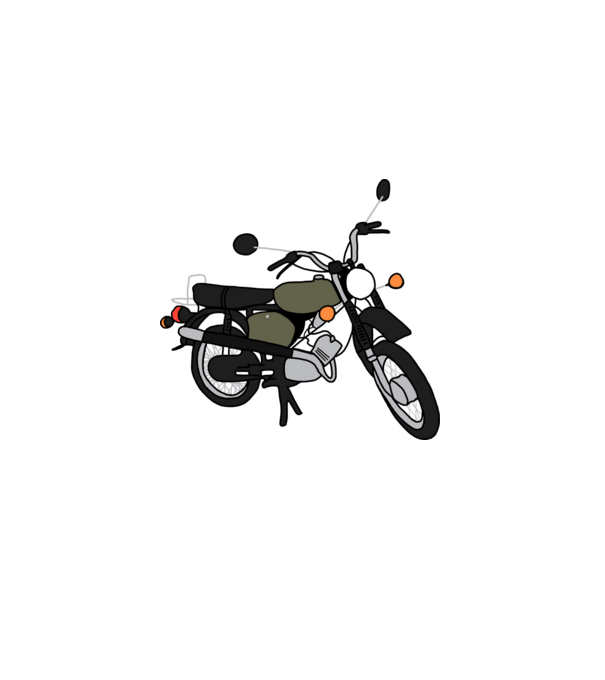 simson minta szürke pólón