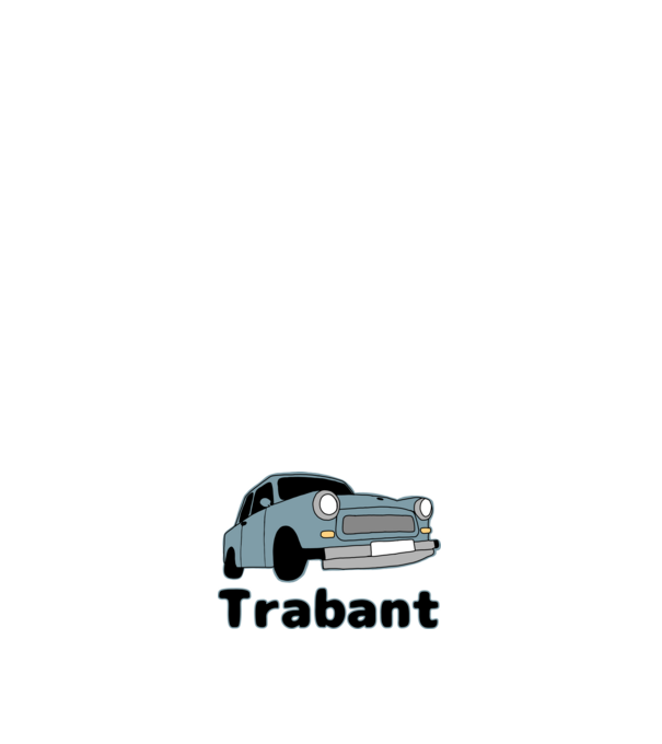 Trabant minta fehér pólón