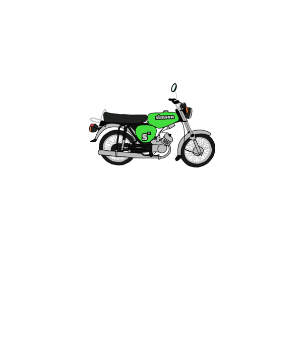 Simson minta fehér pólón