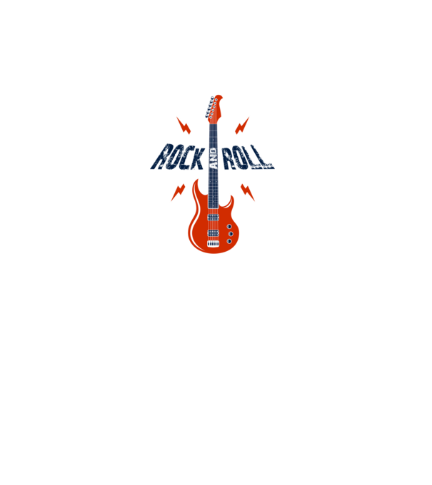 rock and roll minta fehér pólón