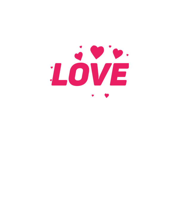 Love minta fekete pólón