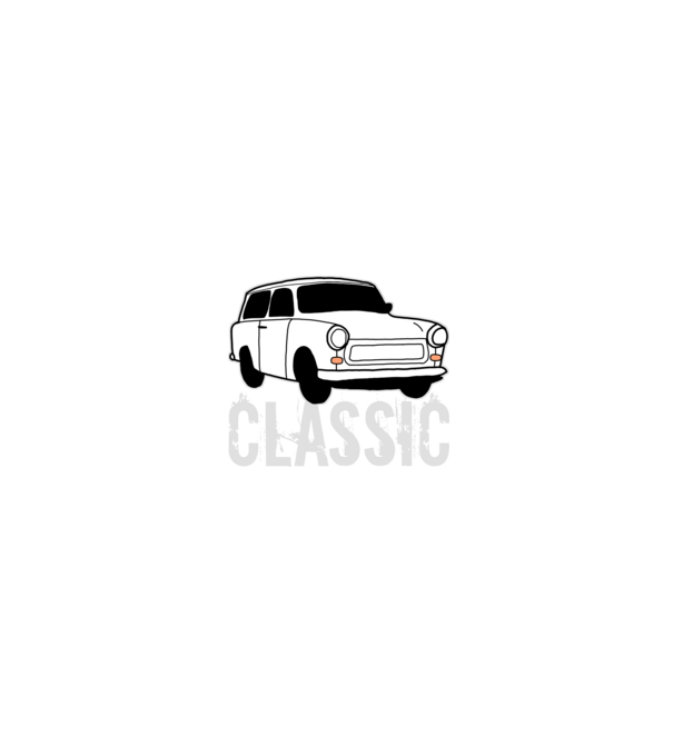 Trabant minta fehér/piros pólón