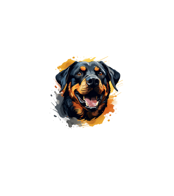 Rottweiler minta szürke pólón