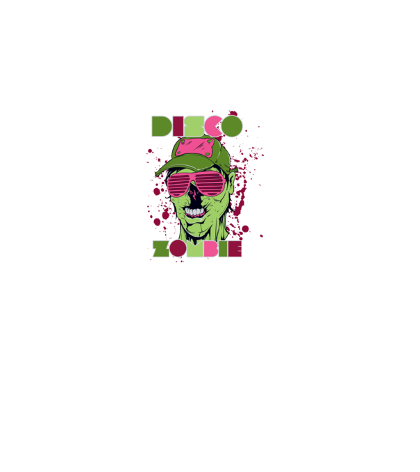 Zombie minta fekete pólón