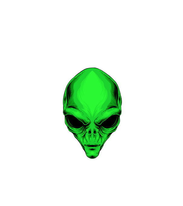 ufo minta fekete pólón