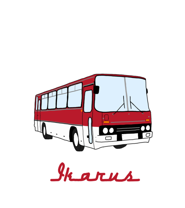 Ikarus minta fehér pólón
