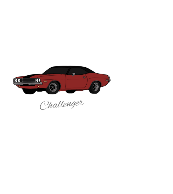 CHALLENGER minta fehér pólón
