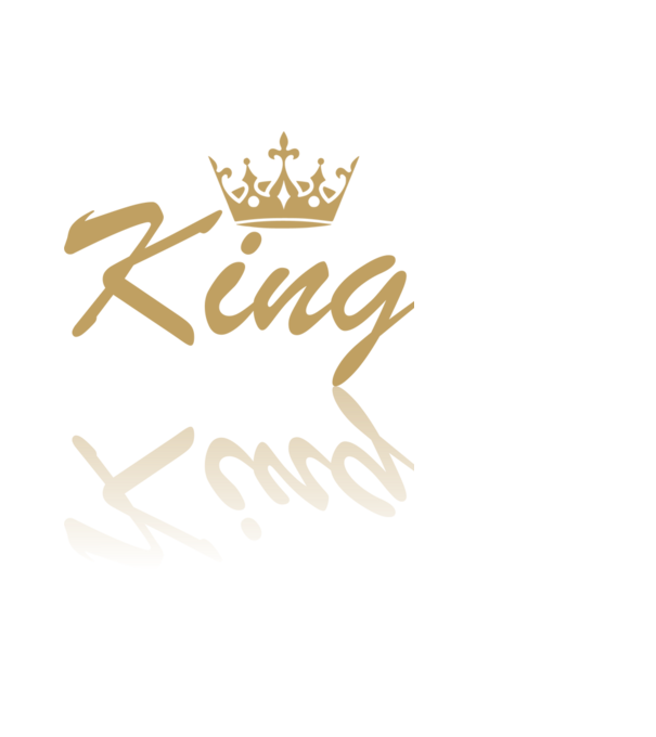 king minta fekete pólón