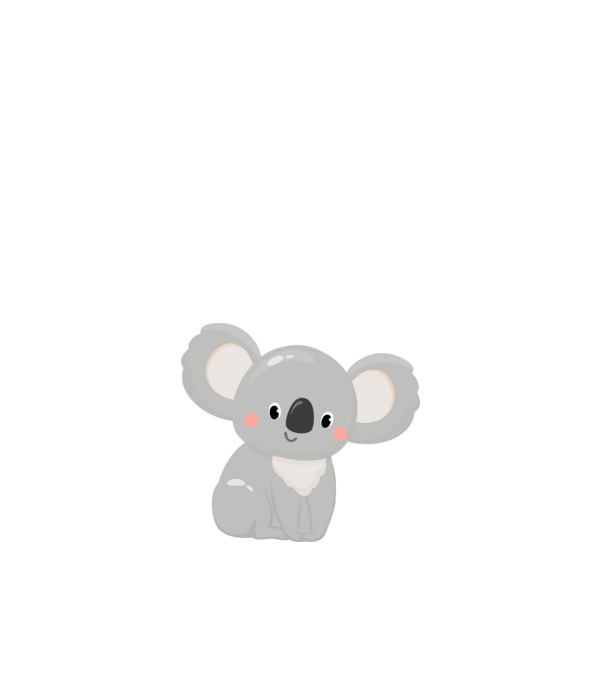 Koala maci minta fehér pólón