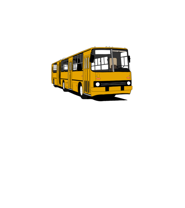 Busz minta világos rózsaszín pólón