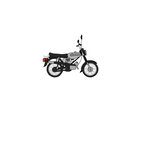 Simson minta fehér pólón