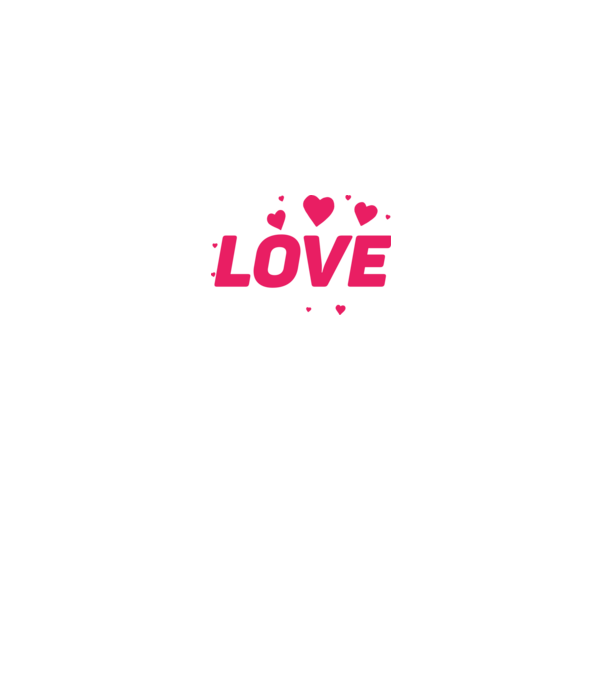 Love minta királykék pólón