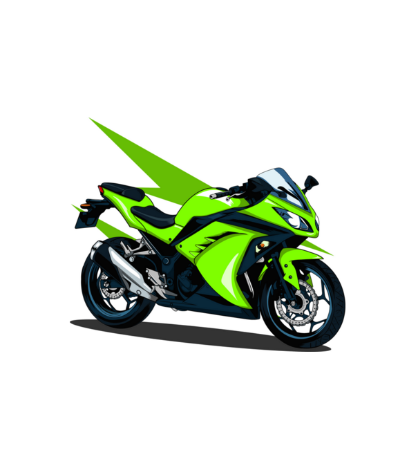 Sport motor  minta fehér pólón