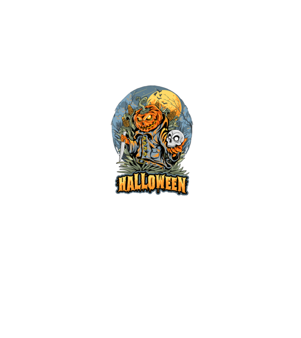 halloween minta farmerkék pólón