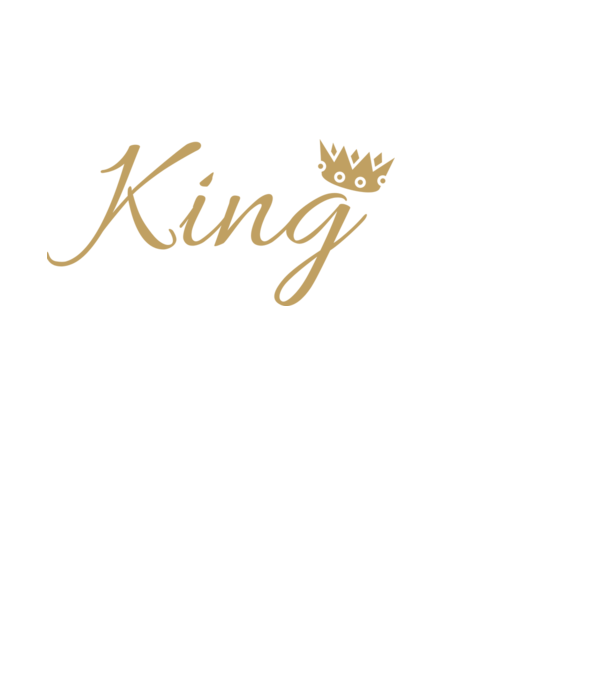 King minta fekete pólón