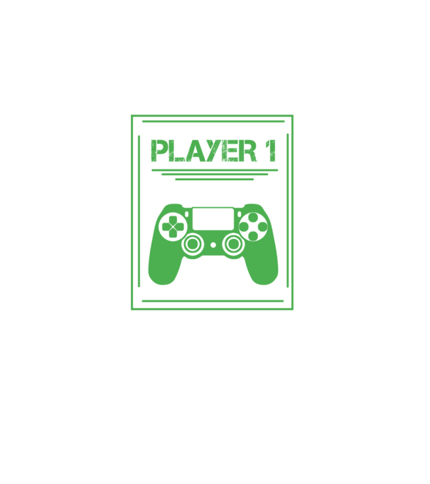 PLAYER 1 minta fekete pólón