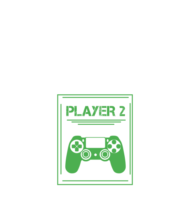 PLAYER 2 minta fekete pólón