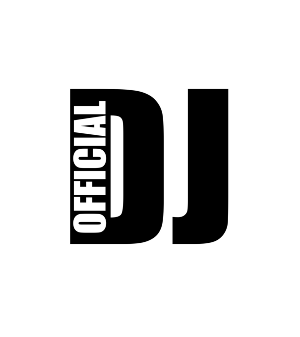 OFFICIAL DJ minta fehér pólón
