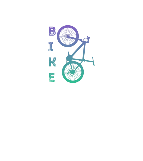 Bike minta fehér pólón