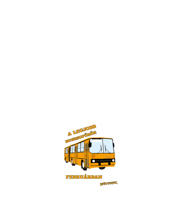 A Legjobb buszsofőrök minta sötétkék pólón