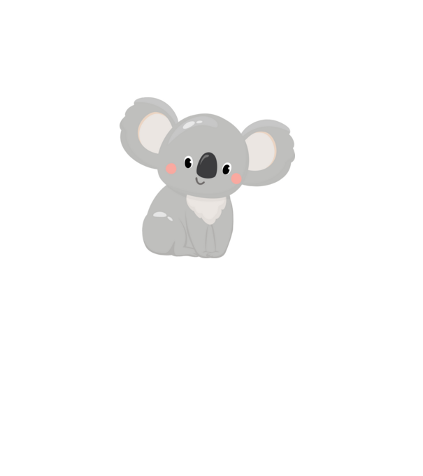 Koala maci minta rózsaszín pólón
