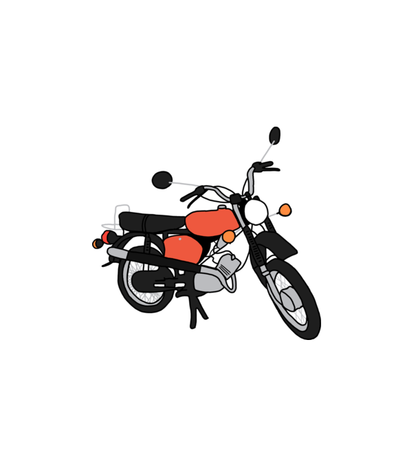 Simson minta fehér pólón
