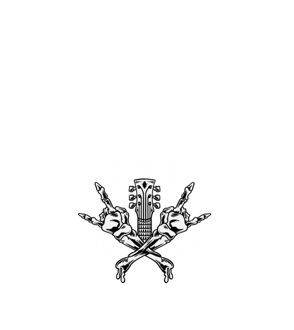 Rock minta fehér pólón