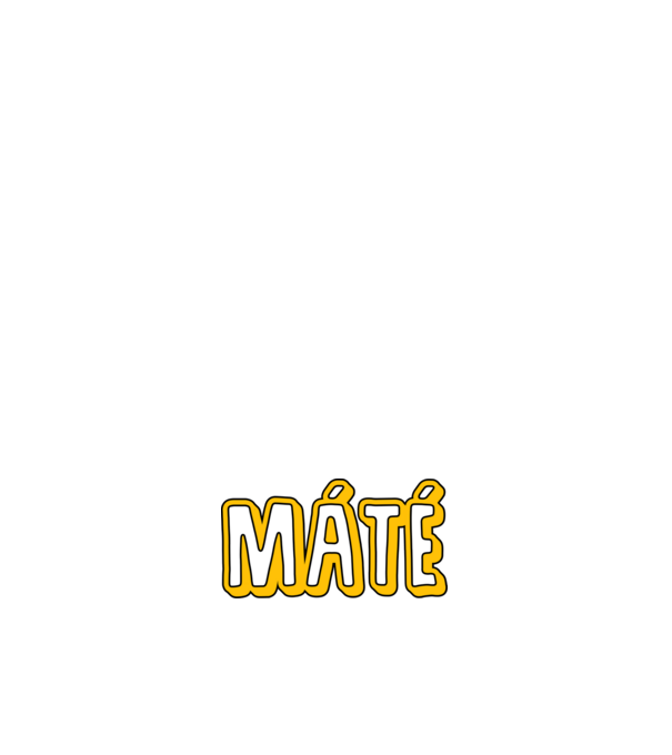 Máté minta sötétkék pólón