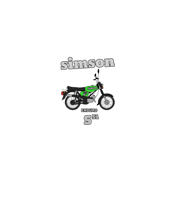 Simson minta piros pólón
