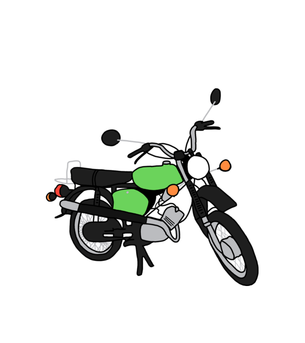 Simson minta fehér pólón